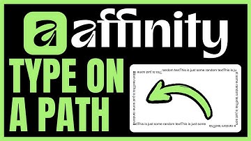 How To TYPE ON A PATH In Affinity Designer (QUICK & EASY) 2025