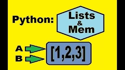 Python Lists and Mem Addresses