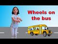 Wheels on the bus rhyme with action  english nursery poem for kids