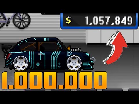 ЗАРАБОТАЛ ОДИН МИЛЛИОН ДОЛЛАРОВ ЗА ОДНУ ГОНКУ! Pixel Car Racer #1