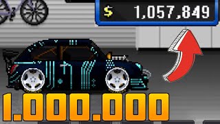 ЗАРАБОТАЛ ОДИН МИЛЛИОН ДОЛЛАРОВ ЗА ОДНУ ГОНКУ! Pixel Car Racer #1 screenshot 3