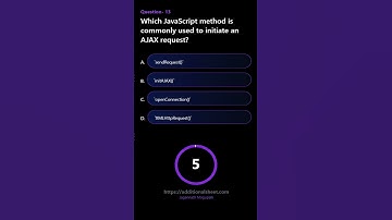 Which JavaScript method is commonly used to initiate an AJAX request #ajax