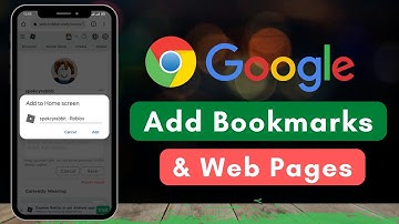 Add Chrome Bookmarks and Web Pages to Android Home screen