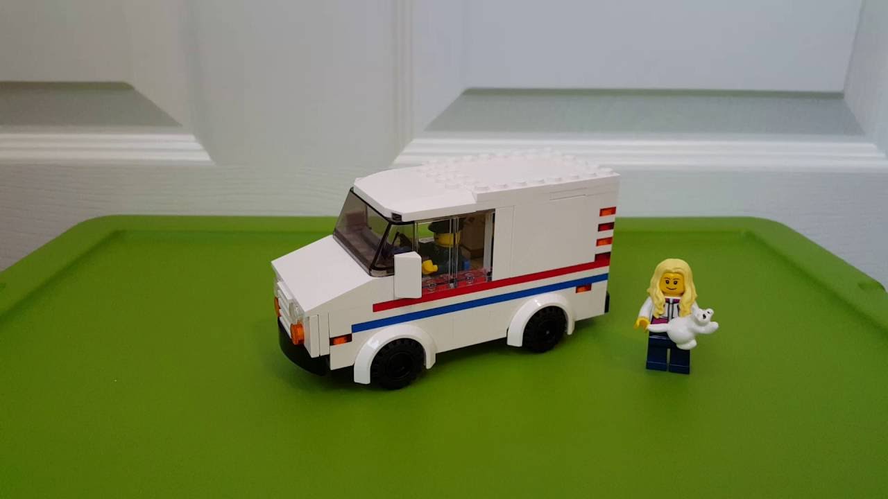 Lego MOC US Mail Truck! YouTube