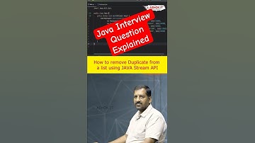 How to remove Duplicate from a list using JAVA Stream API | Ashok IT #coding #java #programming