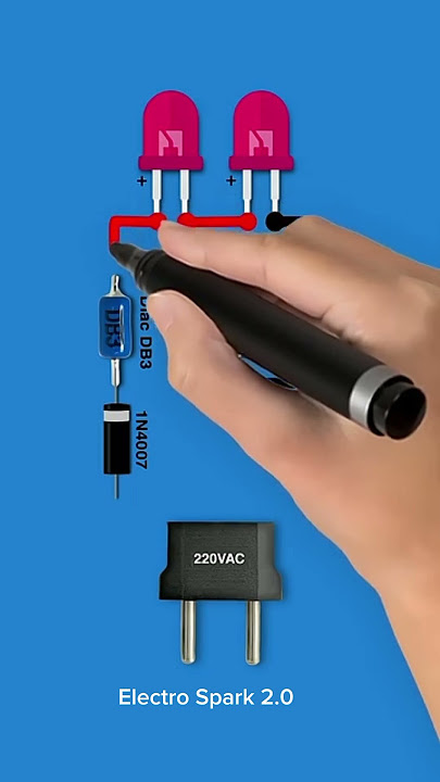 💡 Amazing 220V AC LED Light Circuit! | Electro Spark 2.0#electronicsproject #basicelectronics