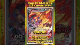 Top 10 Most EXPENSIVE Moltres ex Pokémon Cards 🔥 #pokemon #pokemoncards #pokemontcg #pokémon #top10