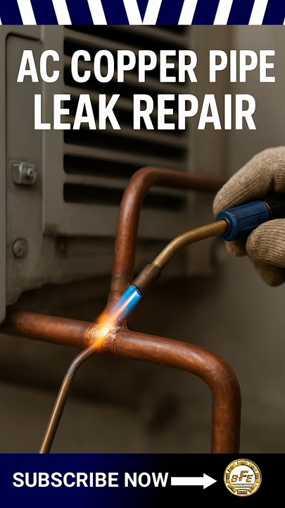 how to copper pipe leakage fixed in ac