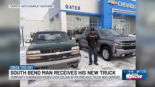South Bend man receives new truck after community fundraising effort