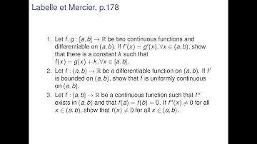 Analysis - Determine Zeros of a Function by Mean Value Theorem and Rolle