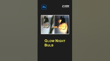 How to glow a light bulb easily in photoshop || learn glow a light bulb easily in photoshop #shorts