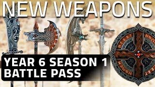 For Honor New Battle Pass Weapons, Finisher and Effects | Year 6 Season 1 Golden Age