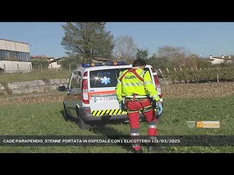 CADE PARAPENDIO, 57ENNE PORTATA IN OSPEDALE CON L'ELICOTTERO  | 13/03/2023