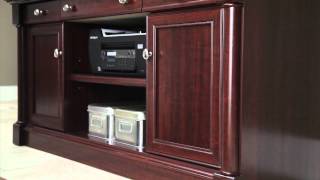 Sauder Palladi Credenza for TVs up to 70;, Waxed Black Palladia Collection by Sauder®