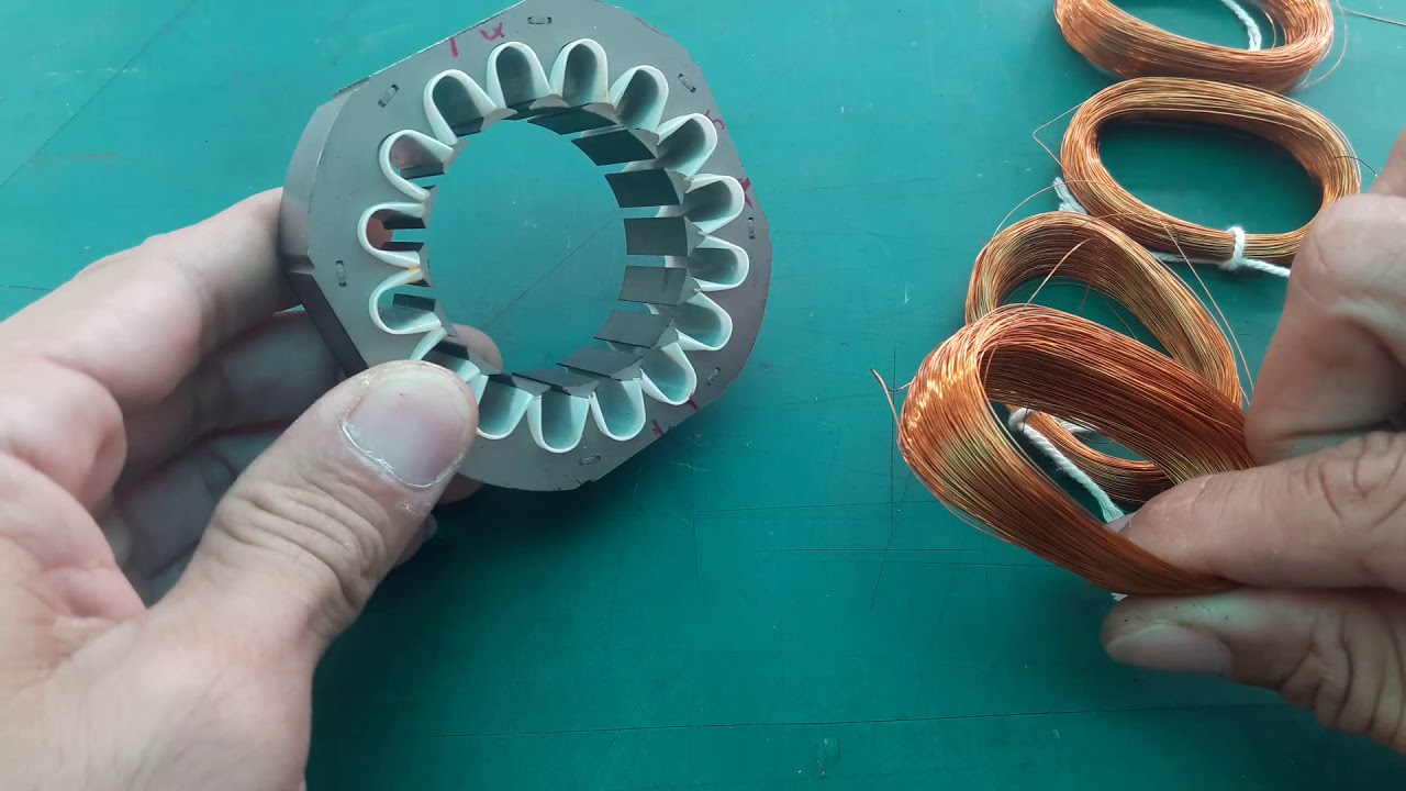 Ep-5 การใส่ขดลวด Run มอเตอร์พัดลม 16"
