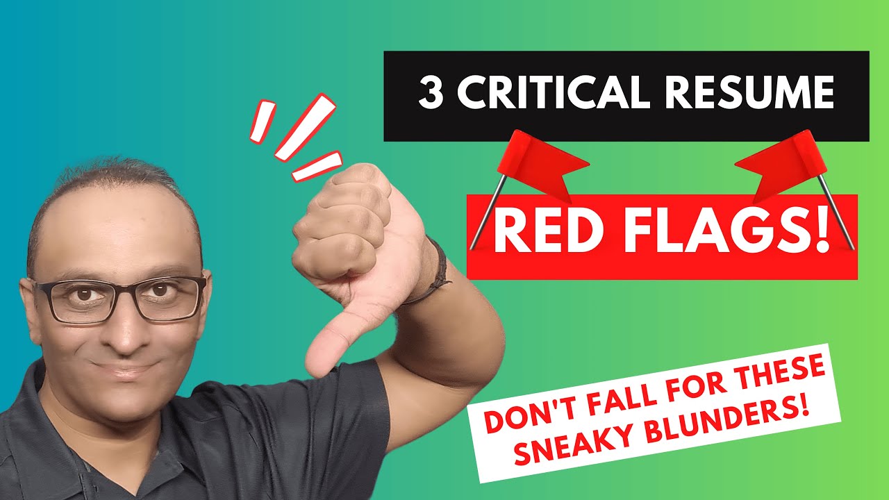 3 Resume Red Flags to Look out for as a hiring manager - YouTube