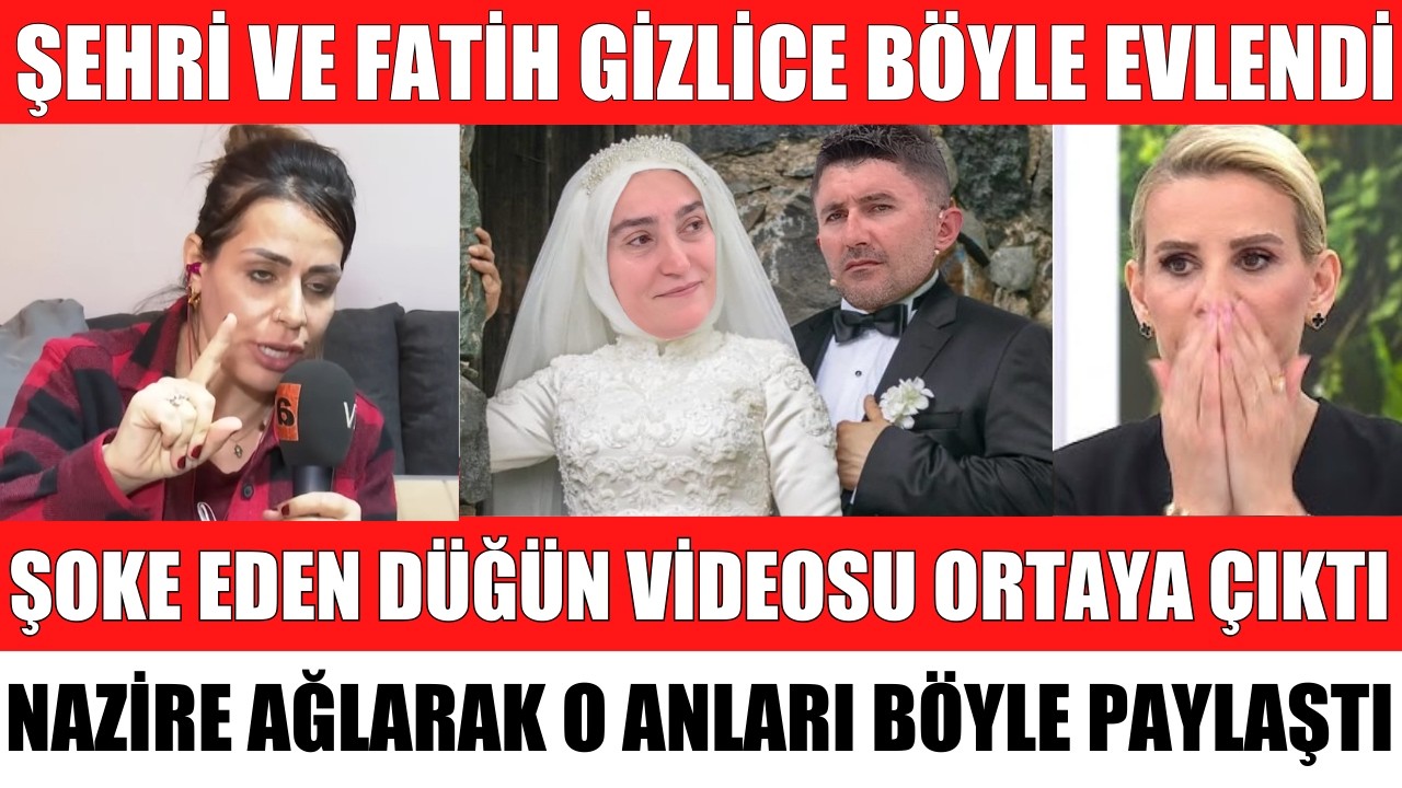 ESRA EROL'DA ŞEHRİ İLE FATİH'İN YENİDEN EVLENDİĞİ ORTAYA ÇIKTI İŞTE ŞOKE EDEN DÜĞÜN GÖRÜNTÜLERİ