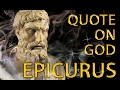 Epicurus Quote On God