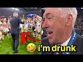 Carlo Ancelotti Dancing with his players 🤣