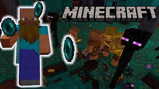 The 2 NEW EXTREMELY FAST Ways OF Getting Ender pearls Before Getting to the End in Minecraft!