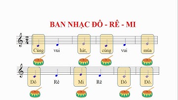 BAN NHẠC ĐÔ RÊ MI - ĐỌC NHẠC KẾT HỢP GÕ ĐỆM THEO NHỊP - ÂM NHẠC 1 KNTT