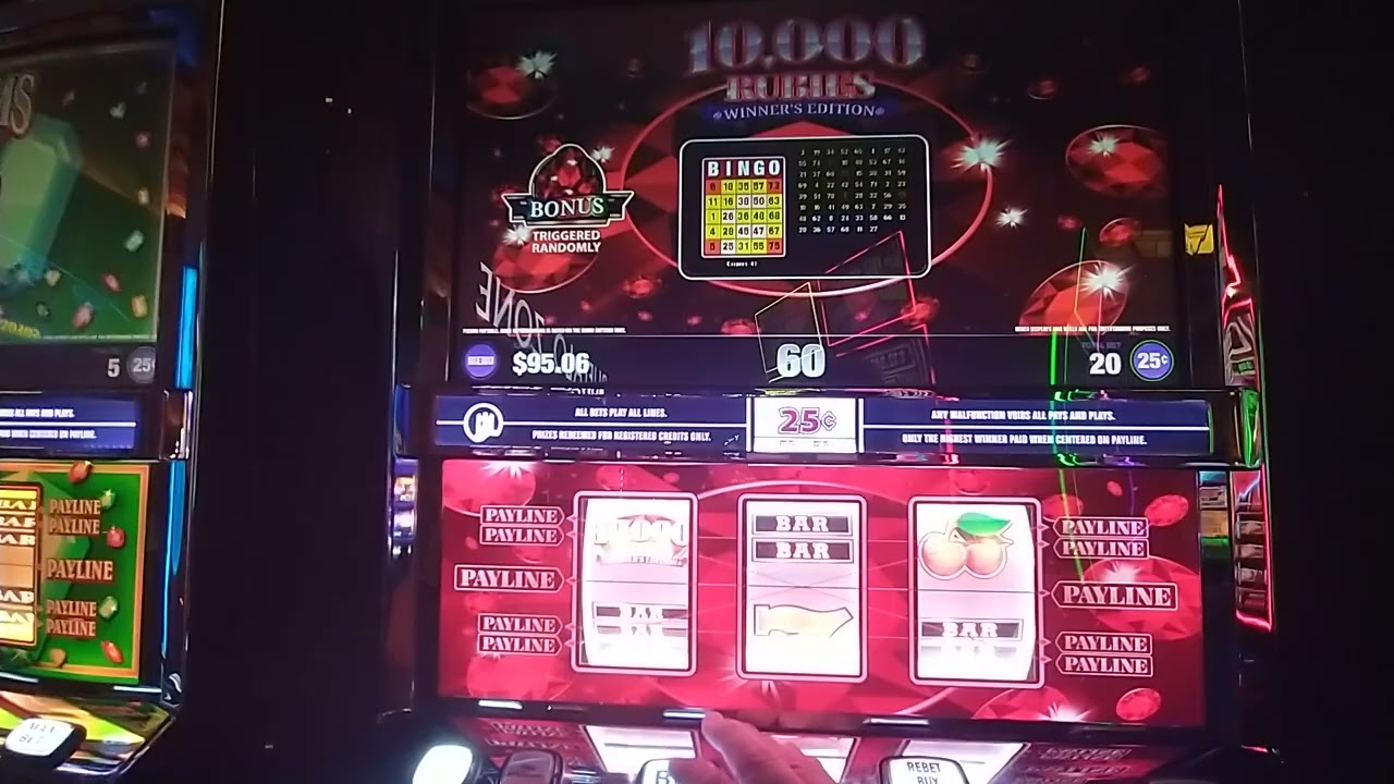 10,000 Rubies 25 cents at Buffalo Run Casino in Miami Oklahoma. @AAZSLOT