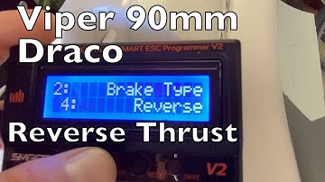 Eflite Reverse Thrust Programming, Viper 90mm, Draco