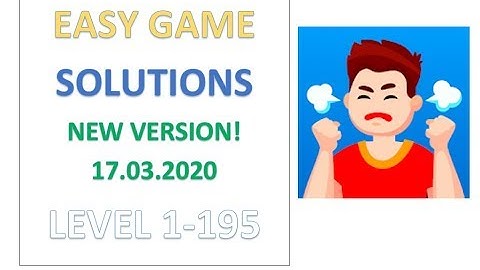 Easy Game Answers Level 1-195 Solutions Walkthrough