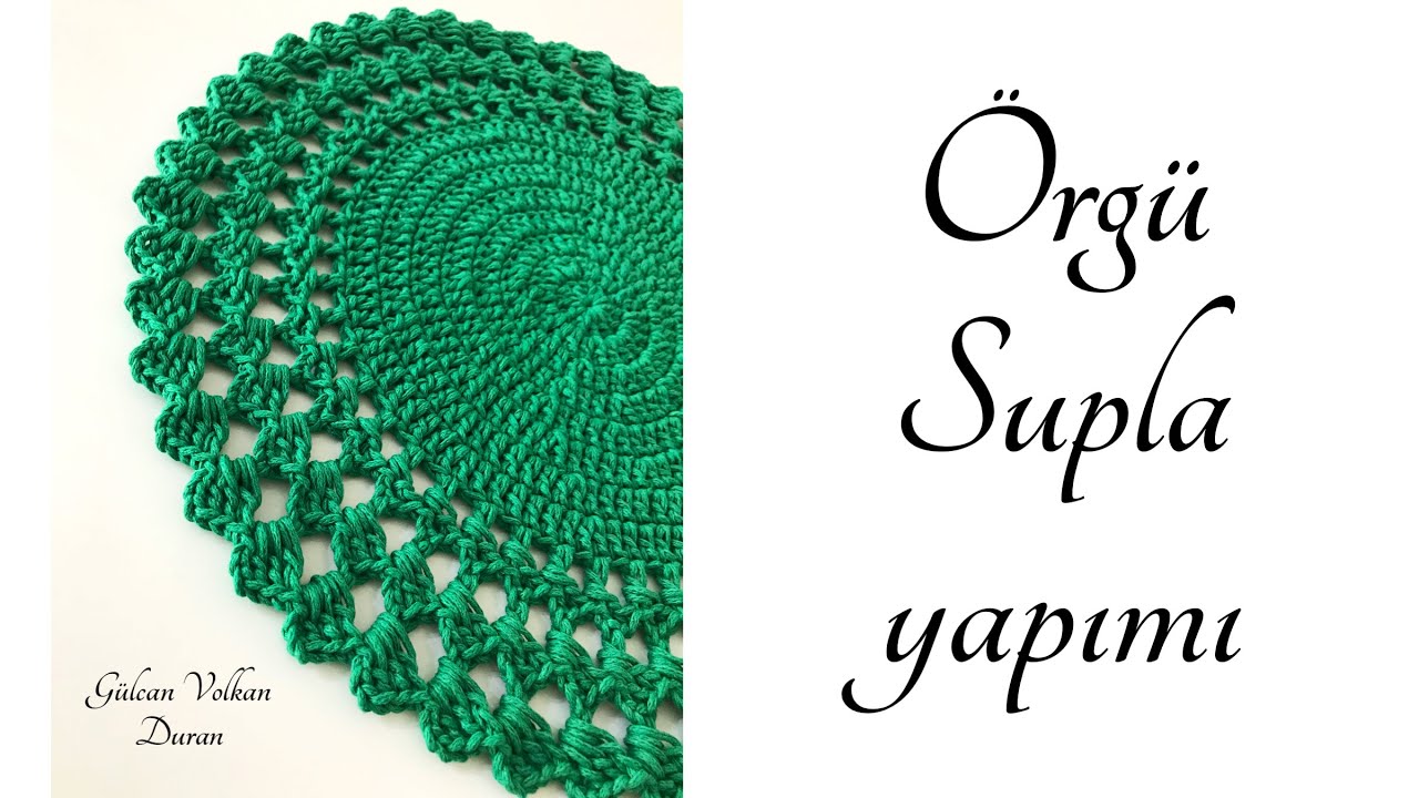 Makrome İple Örgü Supla Yapımı