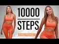 10000 steps in 1 hour 15 min  knee friendly all standing workout  low impact workout at home
