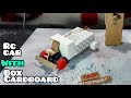 Make mini car with dc motor and box cardboard
