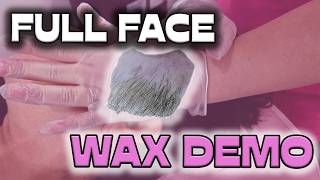 Full Face Waxing Demo | Wax Pot Setup, Brow Technique & Pro Tips Using Rebel Wax