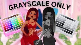 “Roblox Grayscale Challenge: Zero Color, All Style – Dress to Impress Edition!”