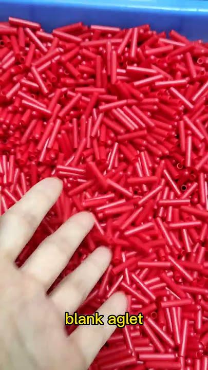 The plastic aglet with customzied logo printed