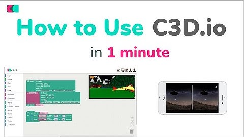How to use C3D.io in 1 minute