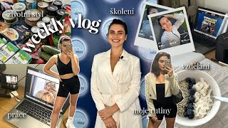 [WEEKLY VLOG #1]👩🏽‍💻 Můj realistický týden jako podnikatelka | Práce, schůzky, cvičení, moje rutiny