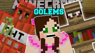 Minecraft: TOO MANY GOLEMS! (TNT GOLEM, DIAMOND GOLEM, EMERALD GOLEM, & MORE!) Mod Showcase