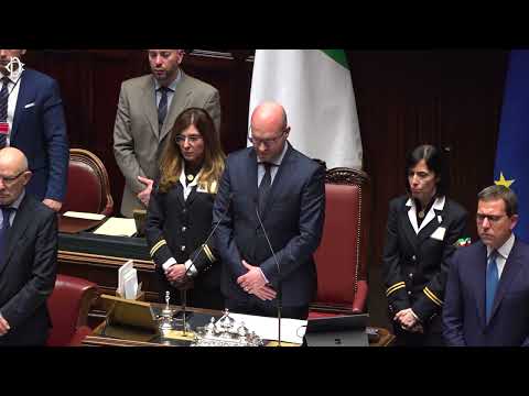 Commemorazione di Roberto Maroni in Aula a Montecitorio - Intervento del Presidente Fontana