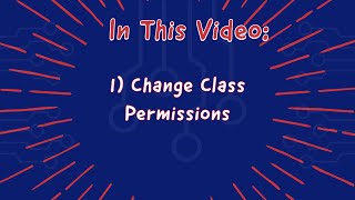Google Classroom: Changing Permissions