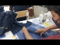 Welt sewing by template bone jointwelt pocketuse of template in garment industry