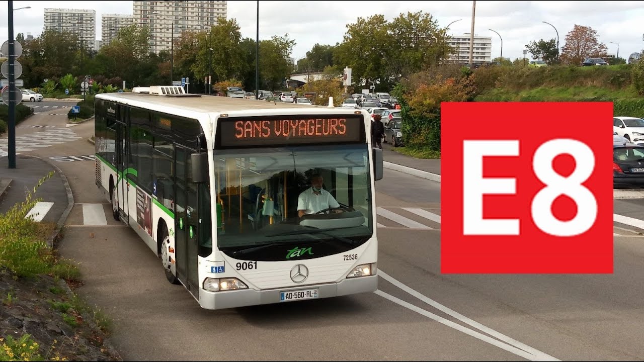 Mercedes Citaro C1 N°9061 - Ligne E8 entre Pirmil et St-Jean-de-Boiseau - Réseau TAN - Nantes