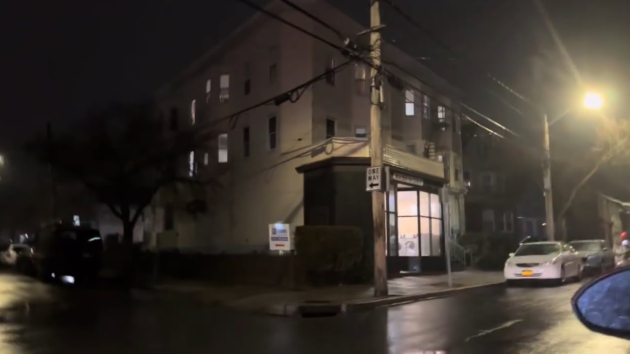 Port Chester, NY Virtual Driving Tour in 4K | Raw Areas at Night [Westchester County]