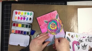 Process video with products of Art by Marlene