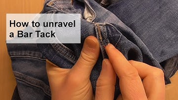 Opening a Bar Tack - Tutorial on How to unravel a Bar Tack