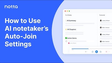 How to Use Notta - AI | Auto-Join Settings
