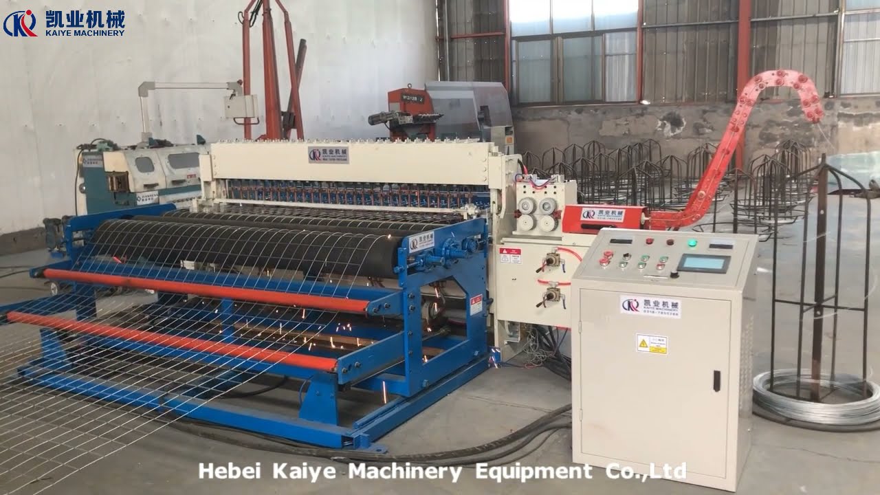 Máquina de malla de alambre soldada automática para malla en rollo