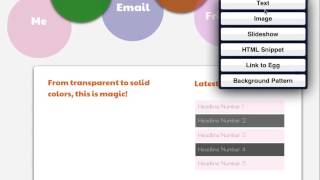Adjust opacity of textboxes and images