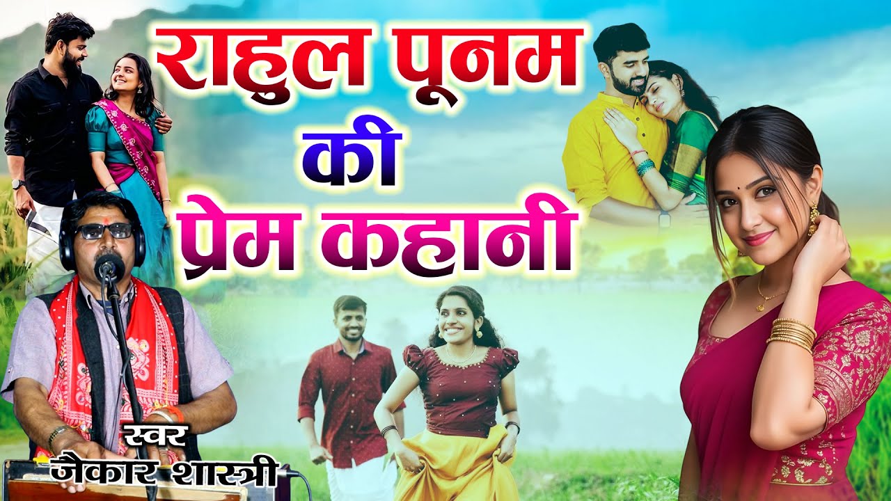 राहुल पूनम की.... प्रेम कहानी //गायक जयकार शास्त्री // love story Prem Kahani... Radha rani studio 