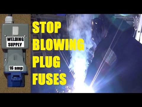 Install 16 amp Industrial Socket for Welder - Stop Blowing 13 amp Plug Fuses using a Blue Cee-Form