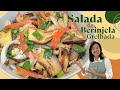 Salada de berinjela grelhada refrescante e muito saborosa